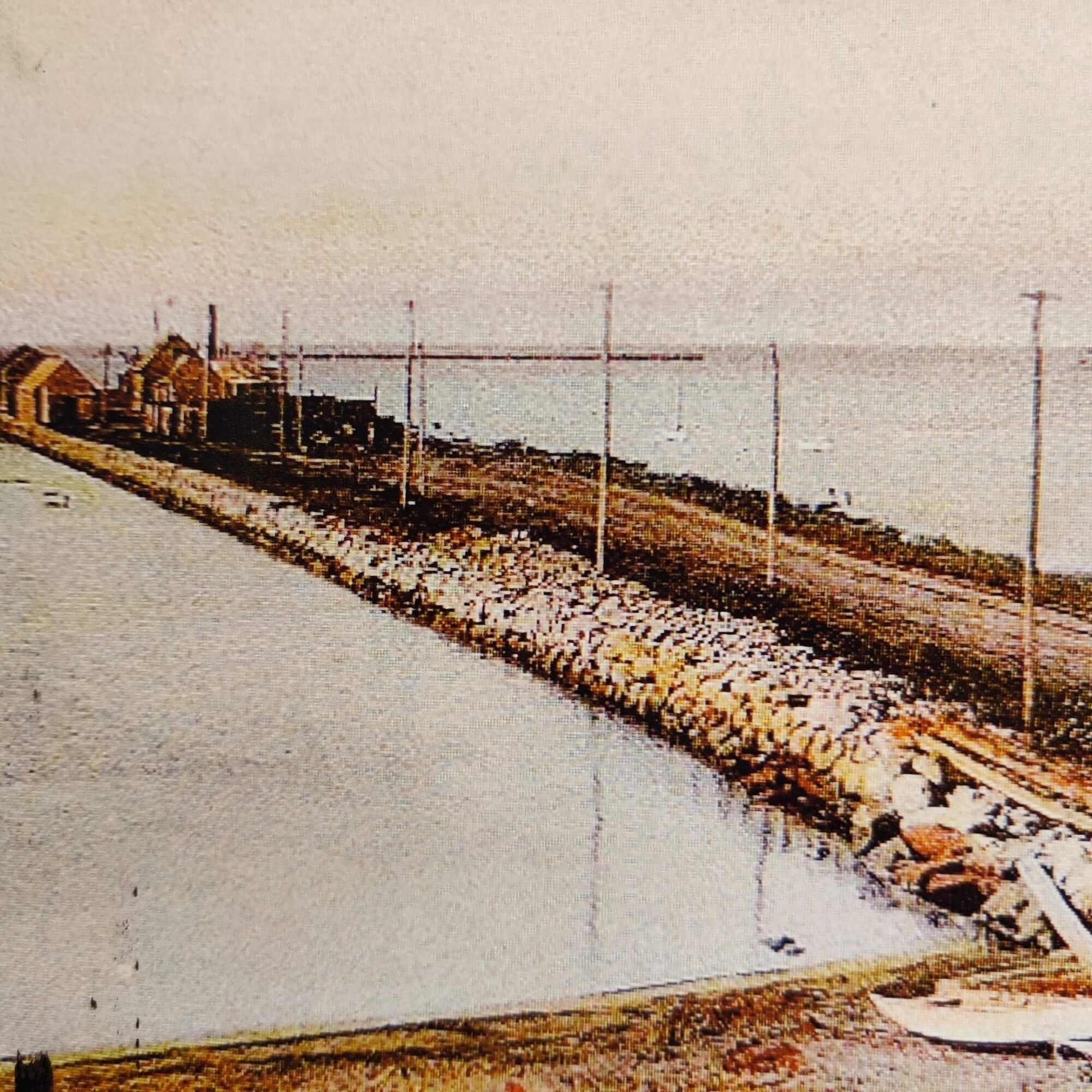  Prior to the Railroad Wharf in Hyannis Port, the nearest port for ships traveling to and from Nantucket was New Bedford, 80 nautical miles away. With the arrival of the Old Colony Railroad in the village of Hyannis, it made sense to extend the track