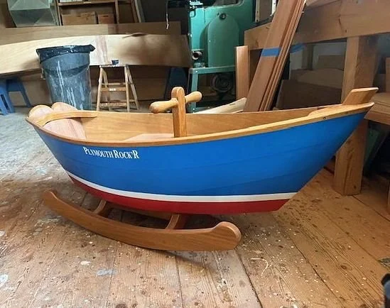 Over the weekend, we hosted our Plymouth Rock&rsquo;r Workshop! Participants built these beautiful wooden rockers, and they came out amazing. Great job, everyone! 👏🪵⚓