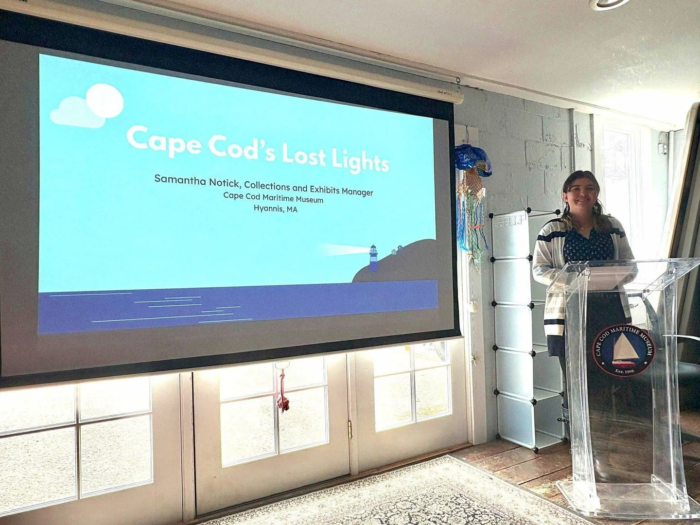 Here&rsquo;s Sam Notick, our Collections &amp; Exhibits Manager, practicing her brand-new talk for the final History on Tap of 2025!
 HISTORY ON TAP: CAPE COD&rsquo;S LOST LIGHTS 🕯️
📅 December 4 | 5&ndash;7 PM
With over 30 lighthouses once shining 
