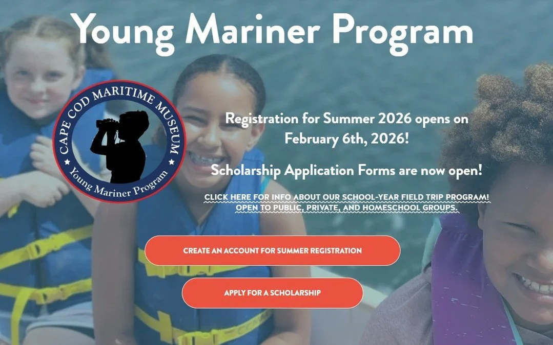 Scholarship applications for the Summer 2026 Young Mariner Program are now open! 🎉
Apply at youngmariner.org.

Important: submitting a scholarship application does not register your child for camp. Camp registration opens February 6. If you&rsquo;re