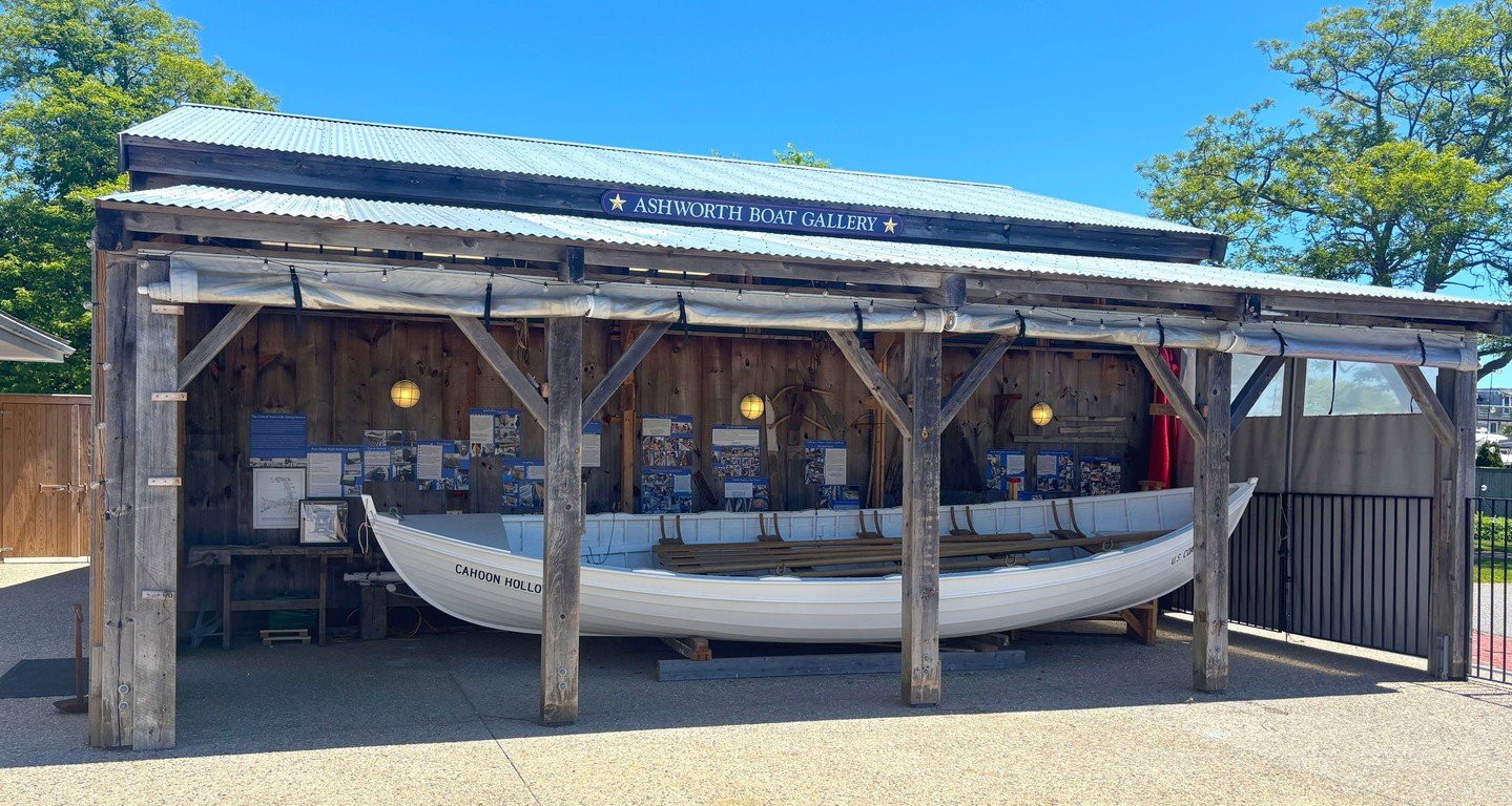 She's ready for you! The walls are up, and our surfboat can finally breathe again.

Stop by the museum and be sure to check out our award-winning, fully restored Coast Guard surfboat. After months of being tucked away, protected from those brutal win