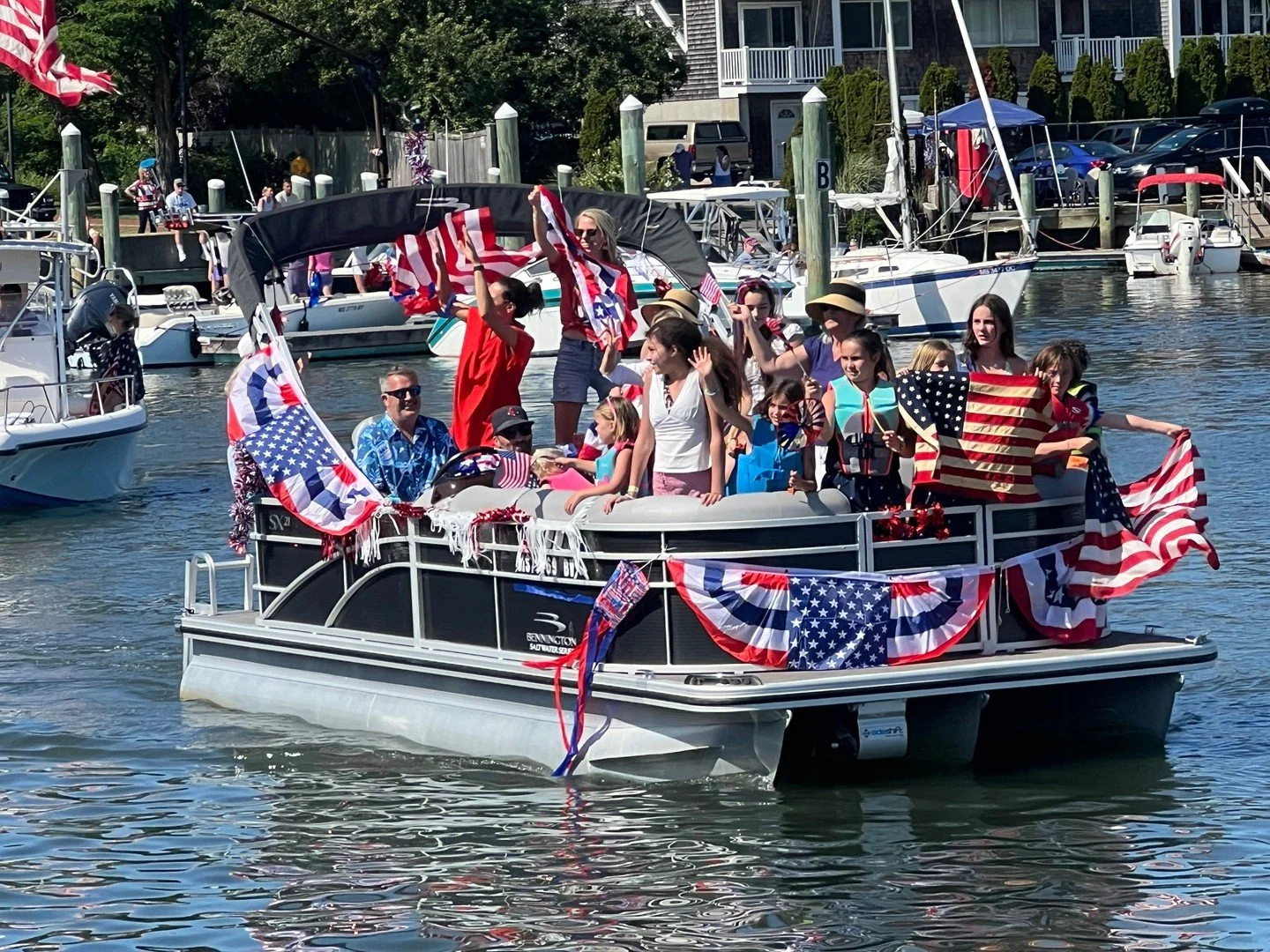 Interested in being part of one of Cape Cod's most patriotic traditions?

Register your boat today for the Hyannis Harbor 4th of July Boat Parade!

Dress your vessel in red, white, and blue and join us for a festive celebration on the water. Prizes w