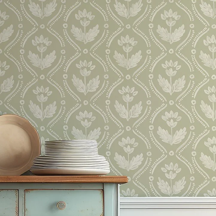 I&rsquo;m building a collection around a retro-feeling watercolor, for a grandmacore style 
Also working on ordering this as wallpaper for my house&hellip;☺️

#countrystyle
#countrydecor
#grandmacore
#grandmacorestyle 
#grandmillenial
#grandmillenial