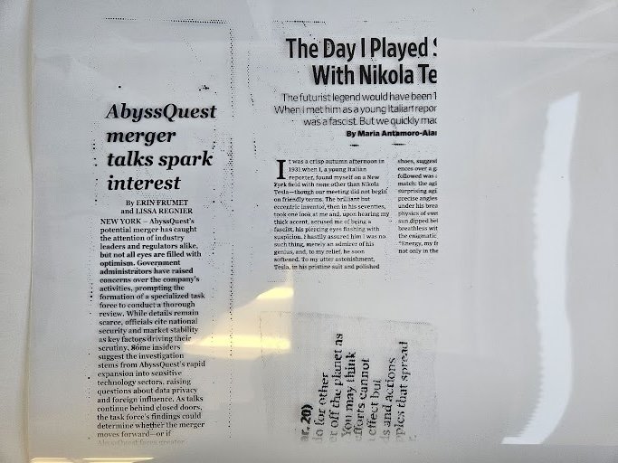 This screen test print was sent to me from the printer.