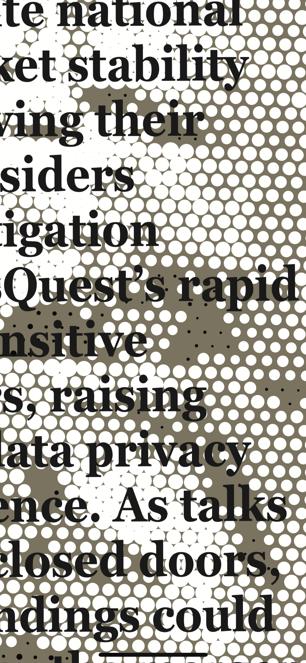 Non-halftone text