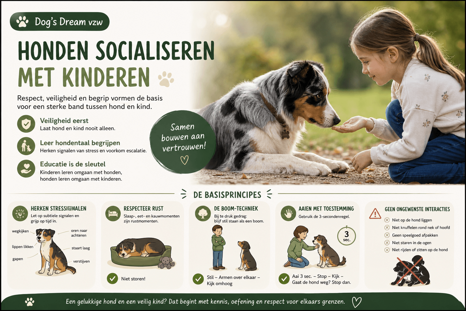 Honden socialiseren met kinderen