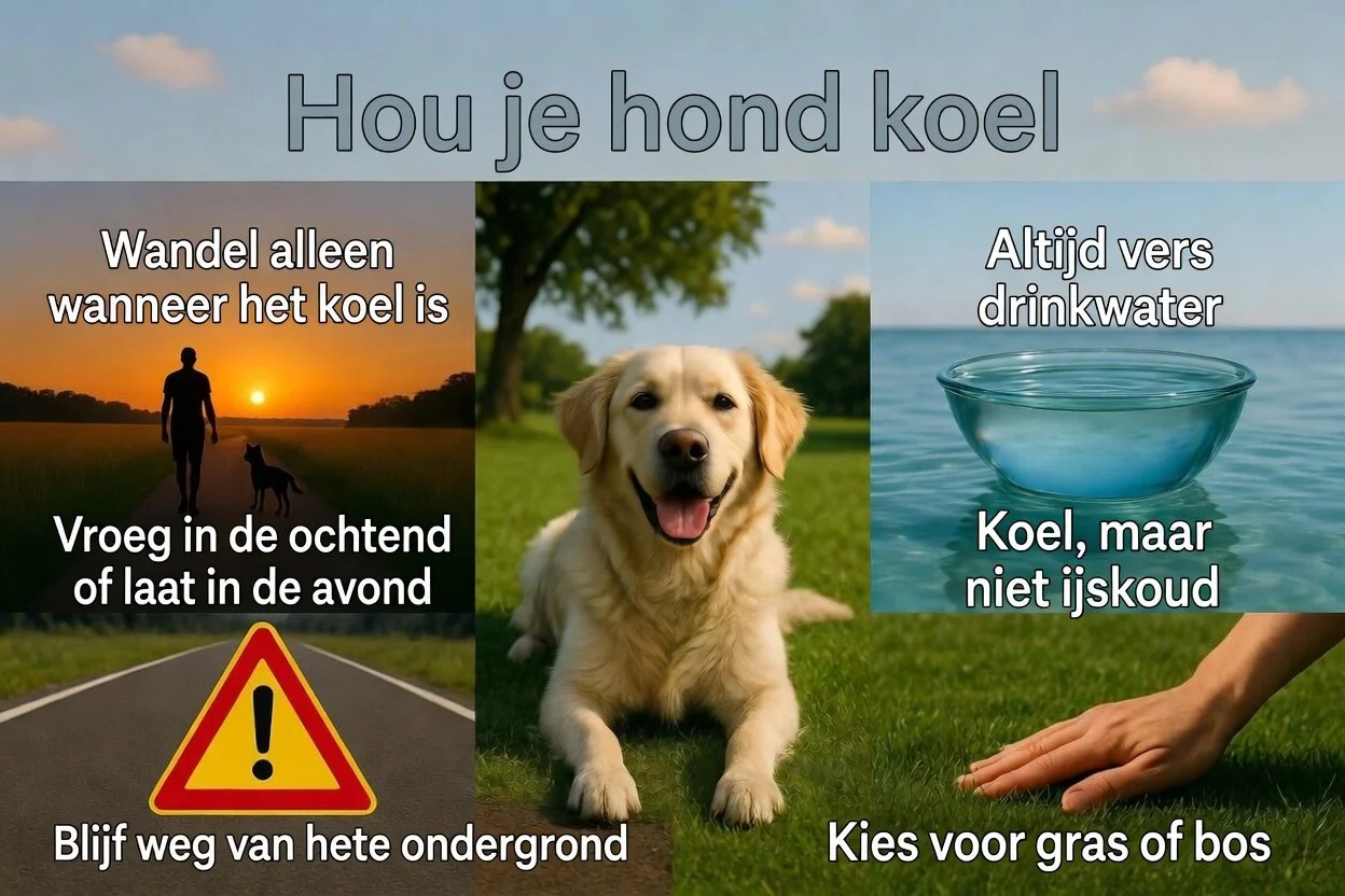Honden bij warm weer