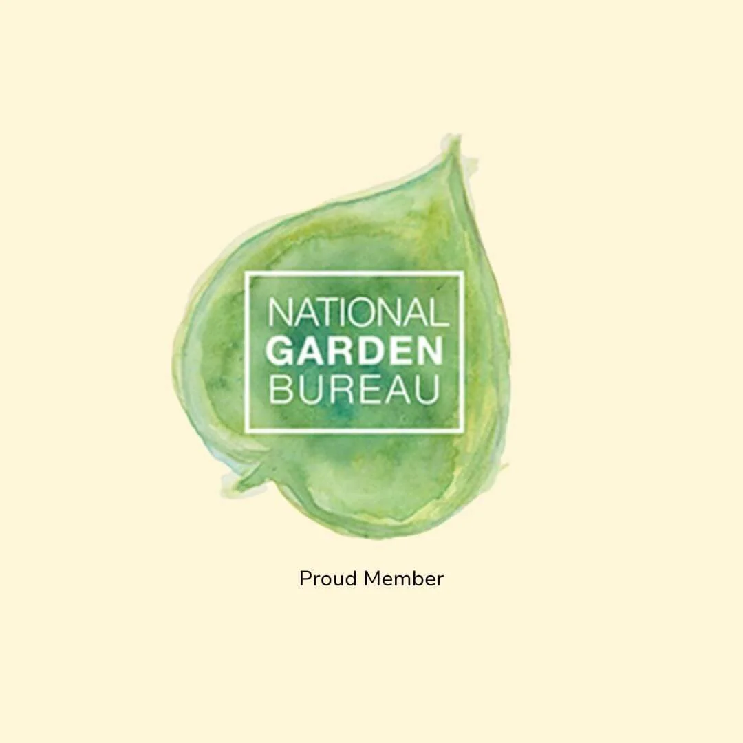 national garden bureau member logo green leaf