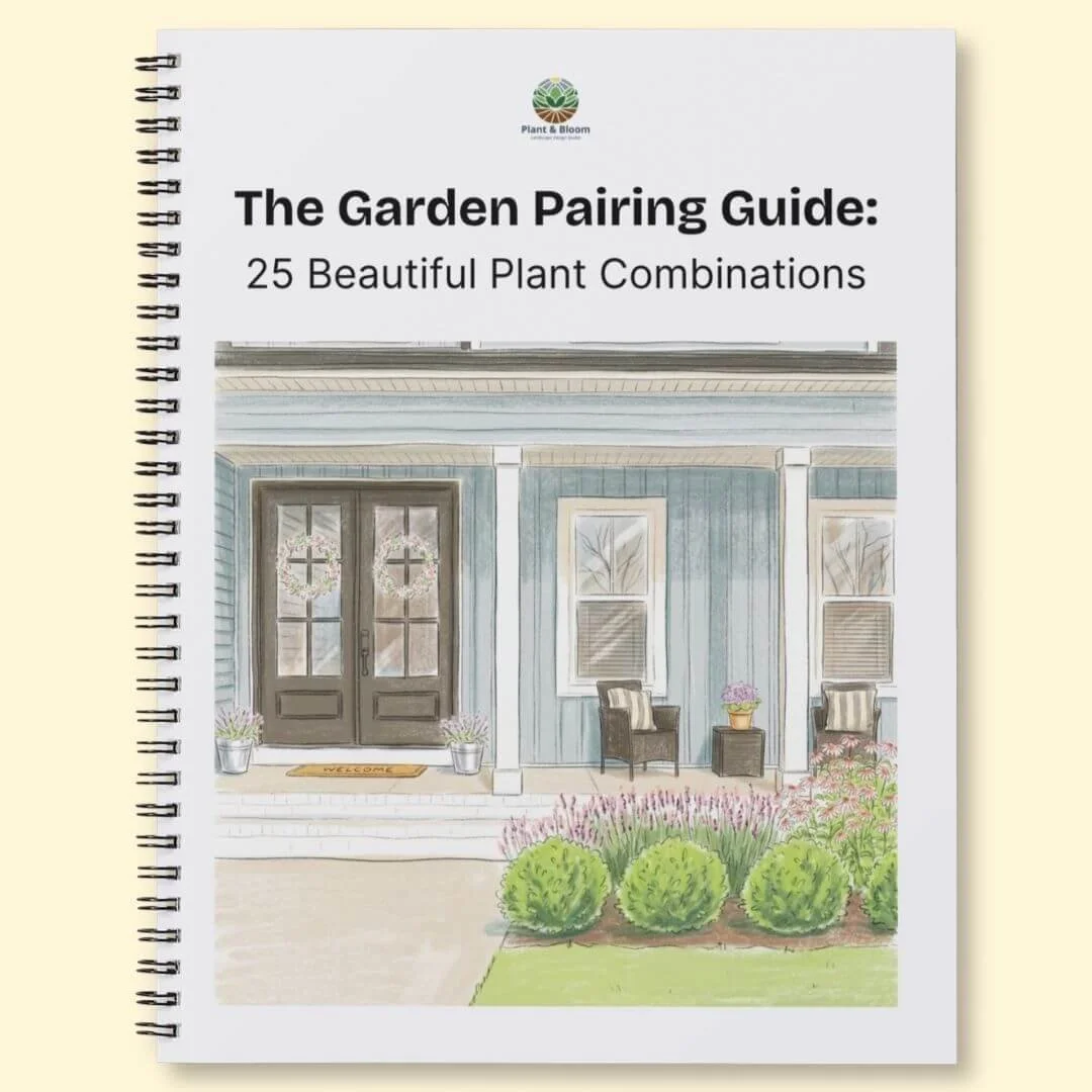 The Garden Pairing Guide notebook mockup