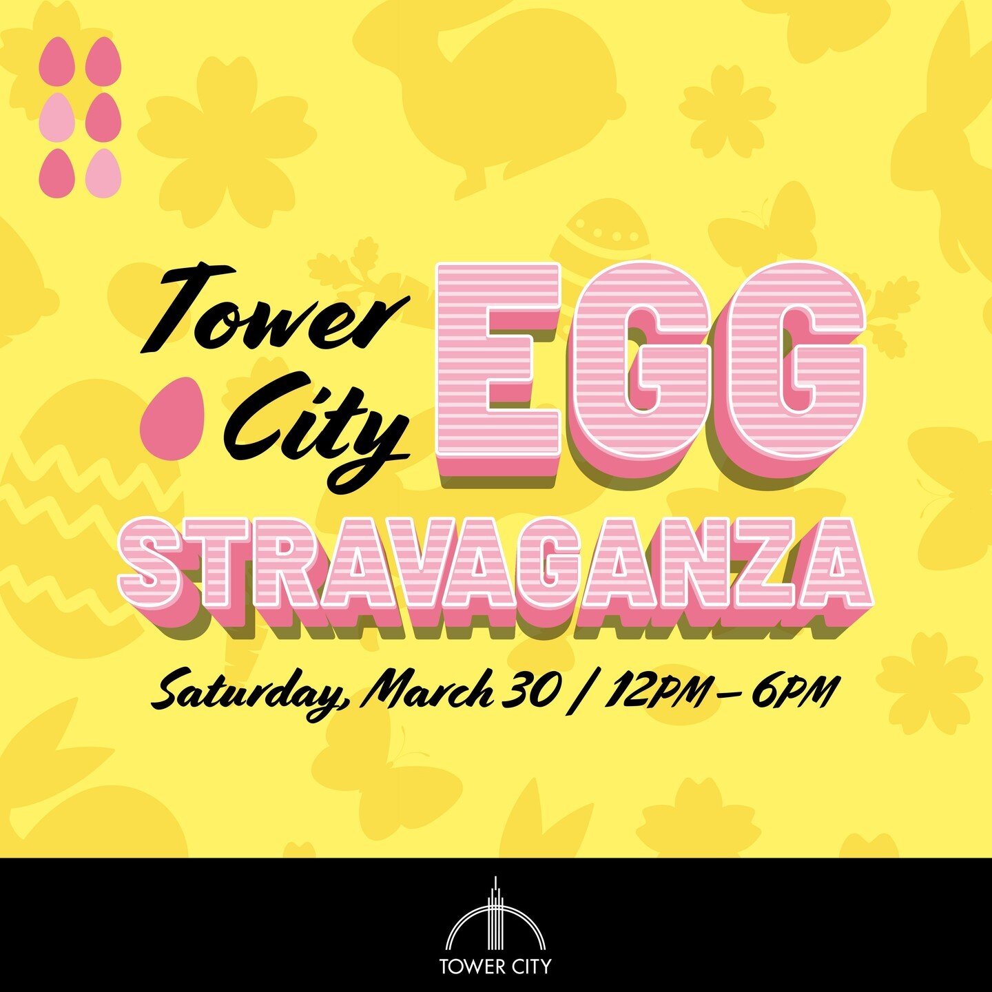 Get ready to spring into fun at this FREE event! Your family is in for an EGGstraordinary time at the Eggstravaganza this Saturday! 🌸🐰 🎉

Here's what's hopping at the event:
🐇 Bunny Petting Zoo operated by our pals at Zoo 2 Go
🥕 Retailer Bunny T