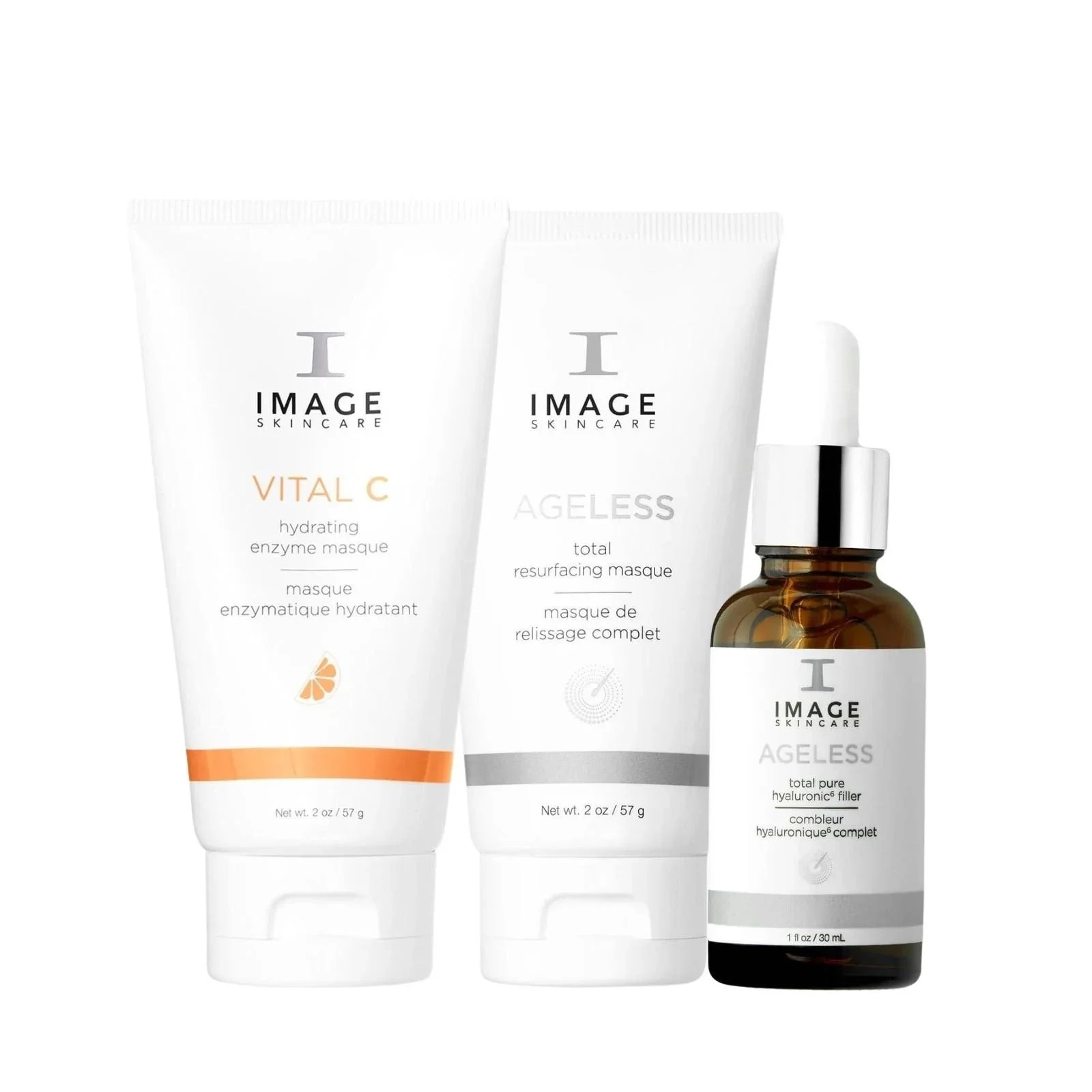 Image Skincare Bundle : Vital C Enzyme Mask +Ageless Resurfacing Mask+ Ageless Hyaluronic Filler Serum 15% OFF