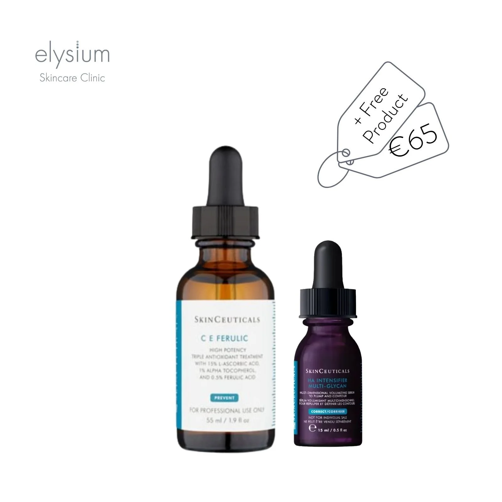CE Ferulic 30ml + FREE 15ml H.A Intensifier Multi-Glycal worth €65.00