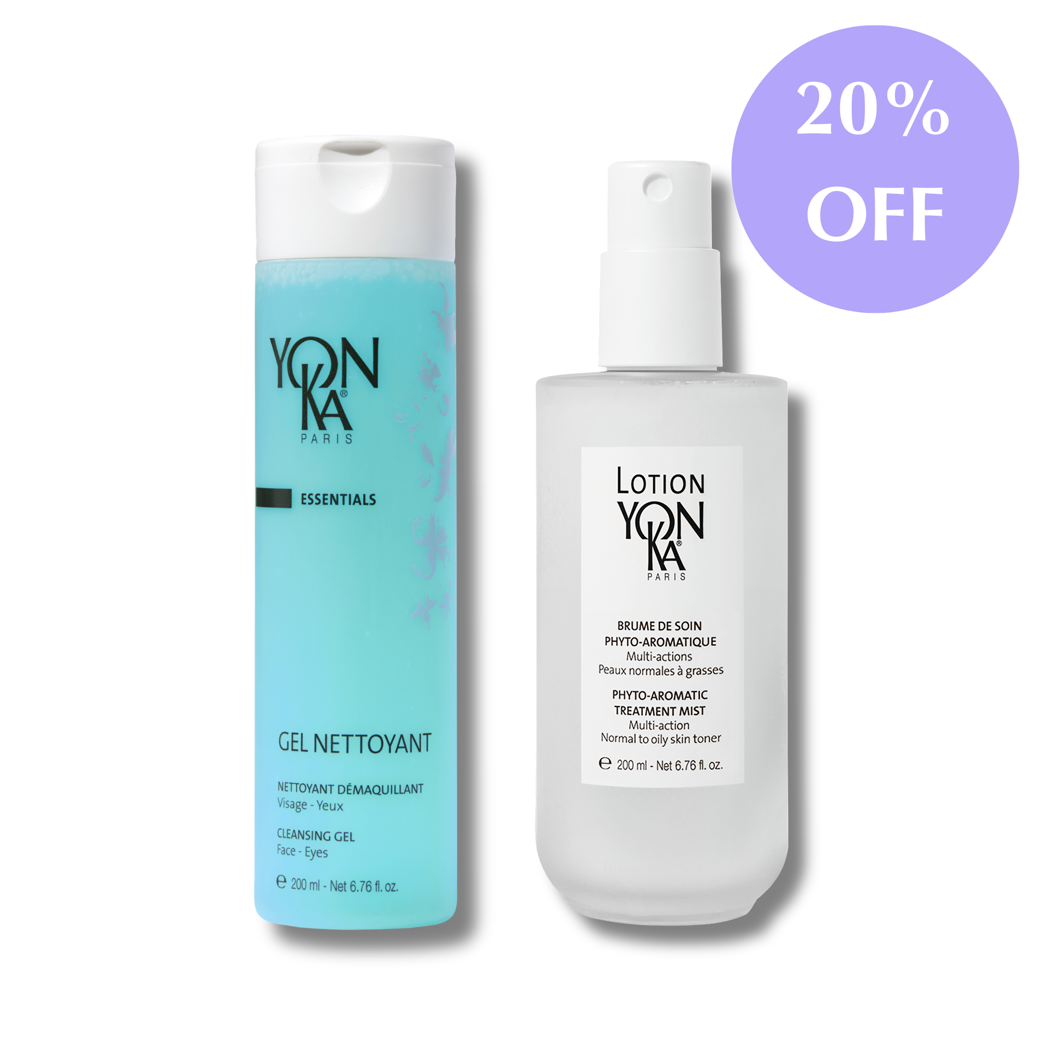 Yon-ka Gel Nettoyant and Lotion PG DUO 20% OFF