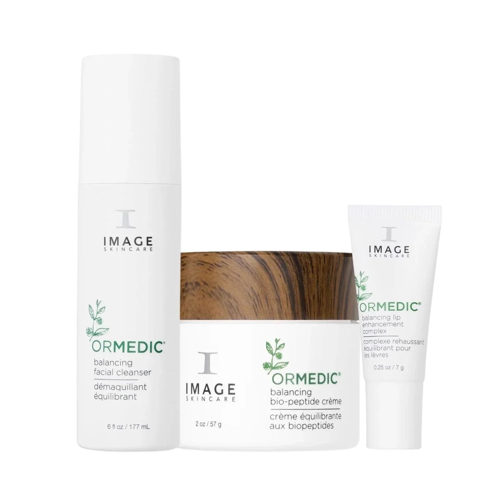 Image Skincare Bundle : Ormedic Cleanser, Ormedic Bio-Peptide Cream , Ormedic Lip Balm  20% OFF