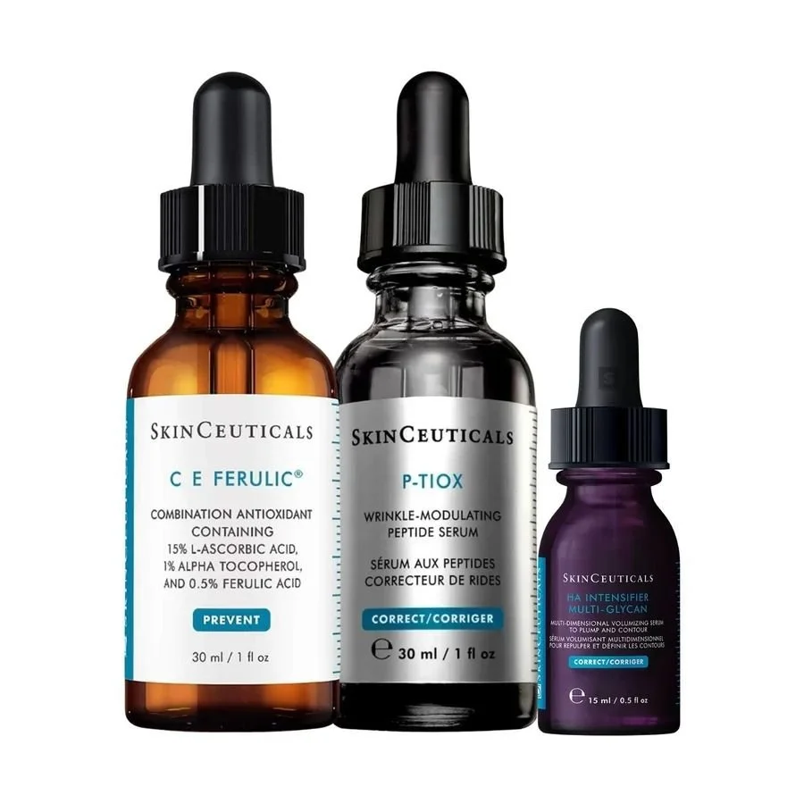 SkinCeuticals CE Ferulic 30ml + P-Tiox 30ml FREE 15ML HA Intensifier Multi- Glycan