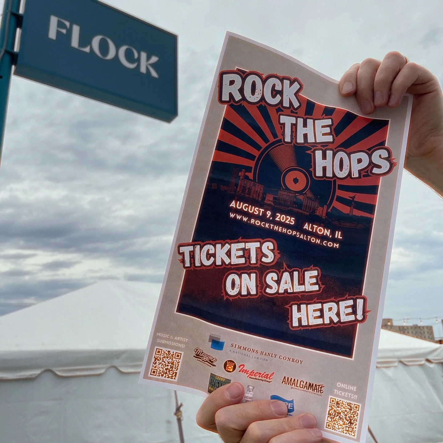 Returning as an official RTH venue for the third year in a row is @flock.alton! Flock continues to show their support of local musicians and artists. They&rsquo;re showing that support today, in fact, as they have curated their own local market featu