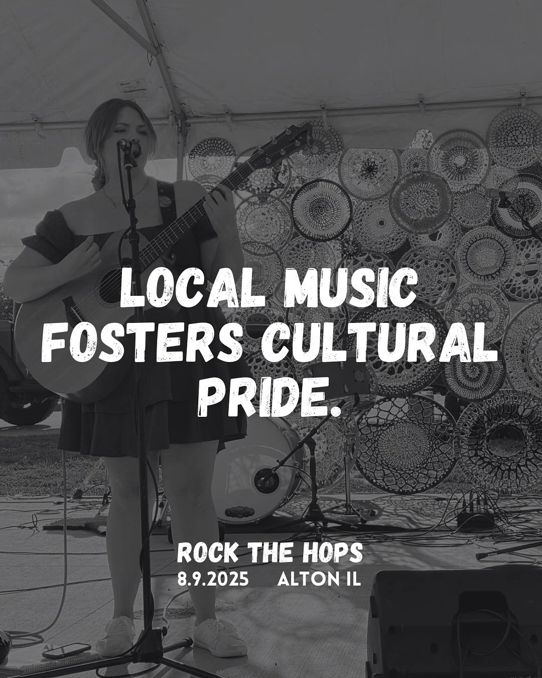 Local music fosters cultural pride. 

#rockthehops2025 #rockthehops #altonillinois #localmusic #originalmusic #musicfestival #localmusicfestival #altonnotla #altonrockcity #stlmusicscene