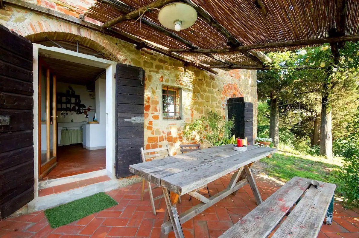 Terrazza e ingresso dell'Appartamento verde