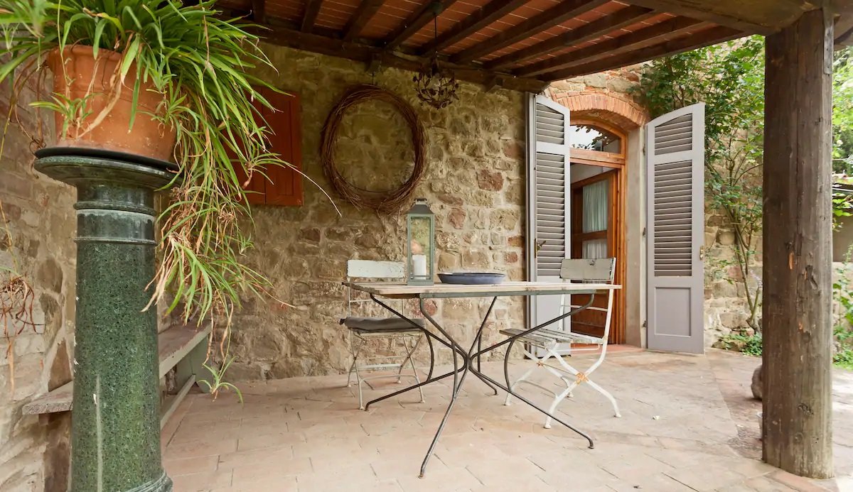 Terrazza sul retro dell'Appartamento blu