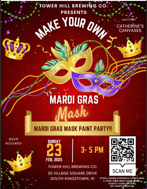 Mardi Gras Mask Paint Party