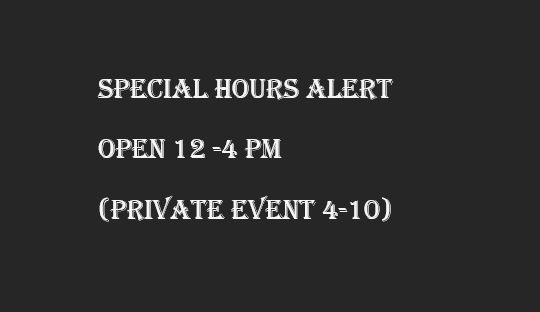 Special Hours Alert