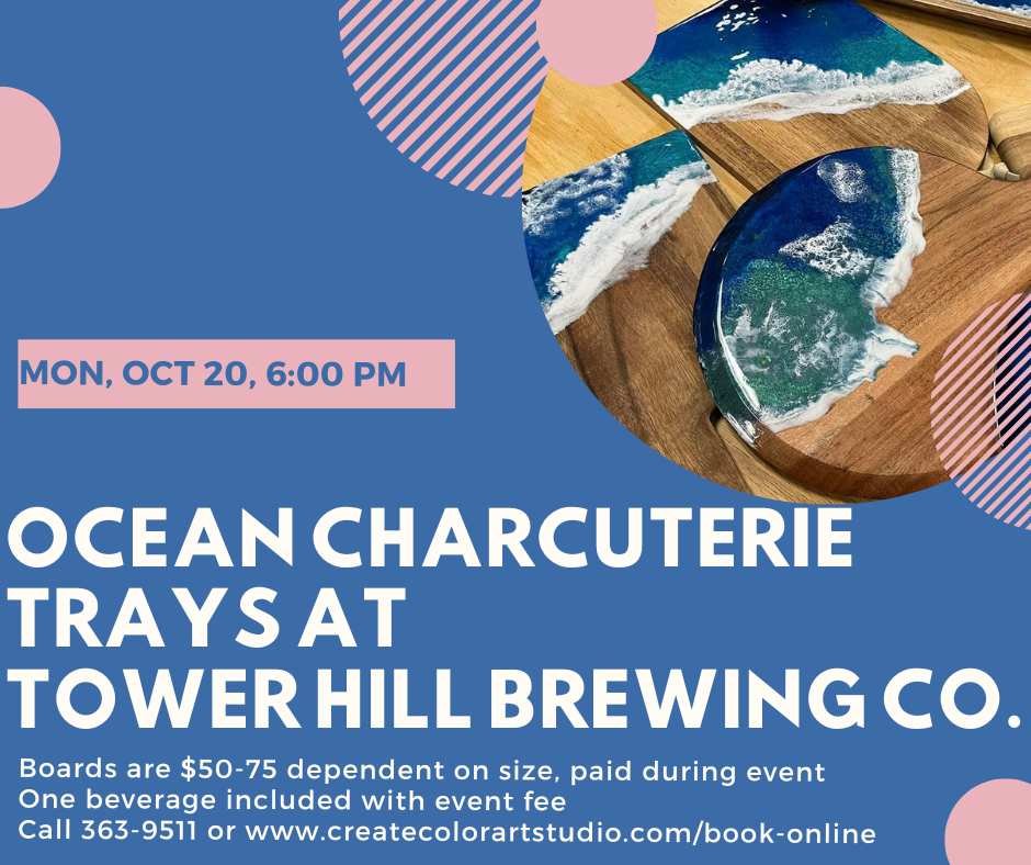 Ocean Charcuterie Trays - Art Workshop