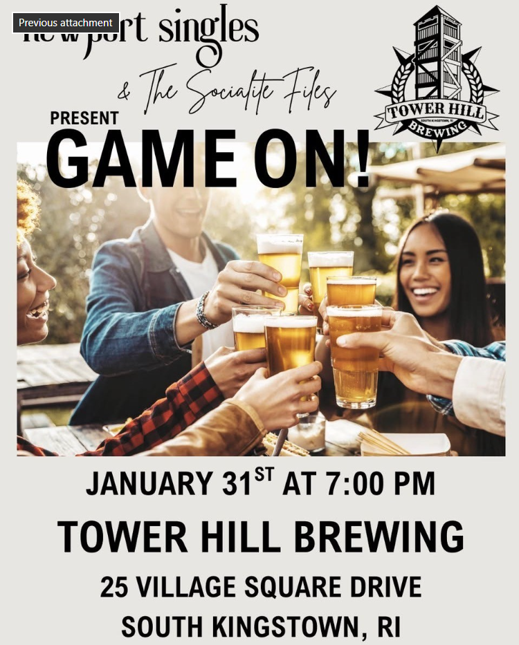 GAME ON! Presented by Newport Singles & The Socialite Files 