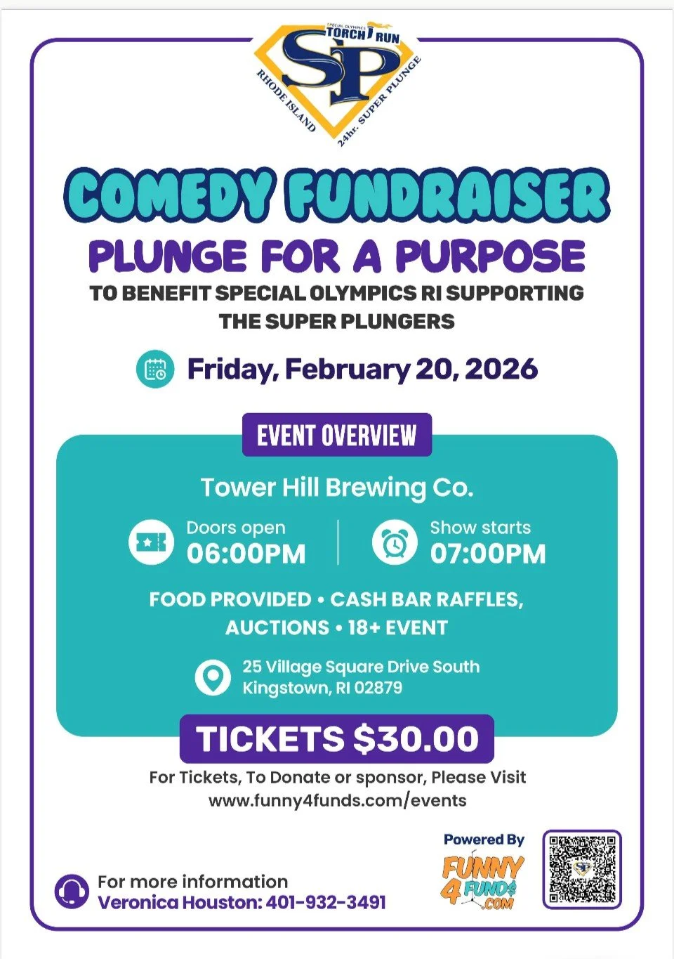 PLUNGE FOR A PURPOSE - COMEDY FUNDRAISER