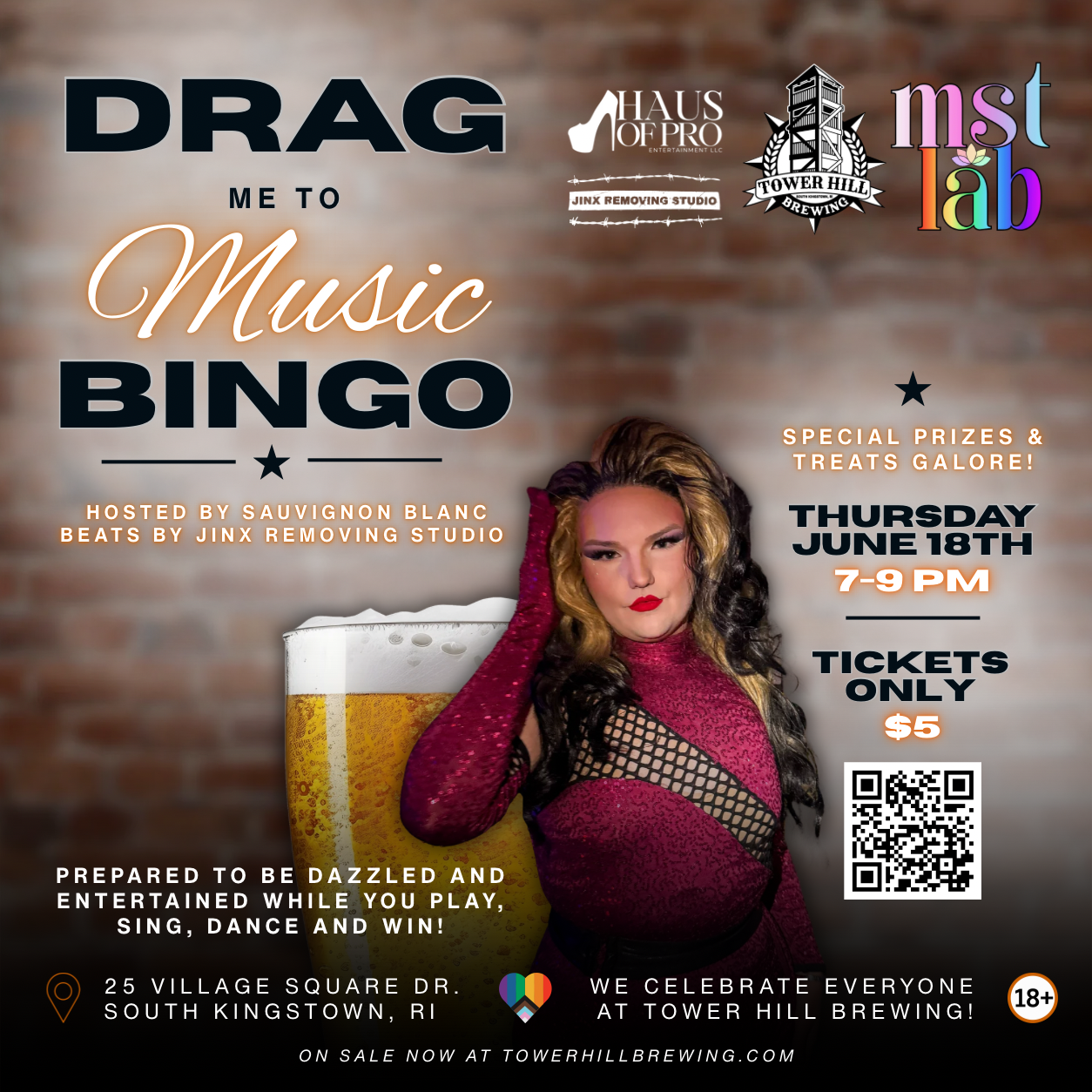 Drag Me to Music Bingo