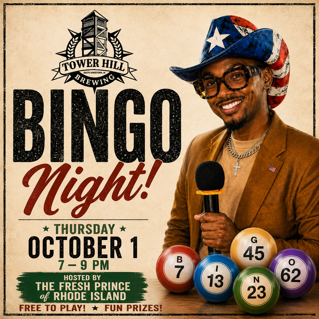 BINGO NIGHT presented by THE FRESH PRINCE OF RHODE ISLAND 