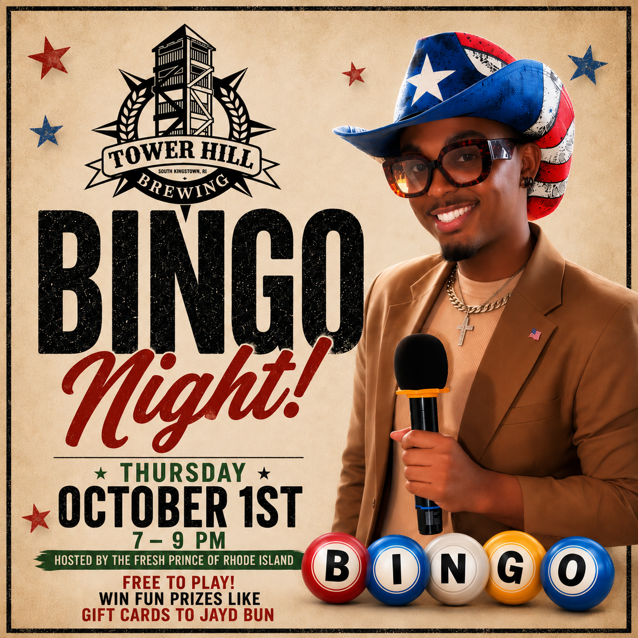 BINGO NIGHT presented by THE FRESH PRINCE OF RHODE ISLAND 