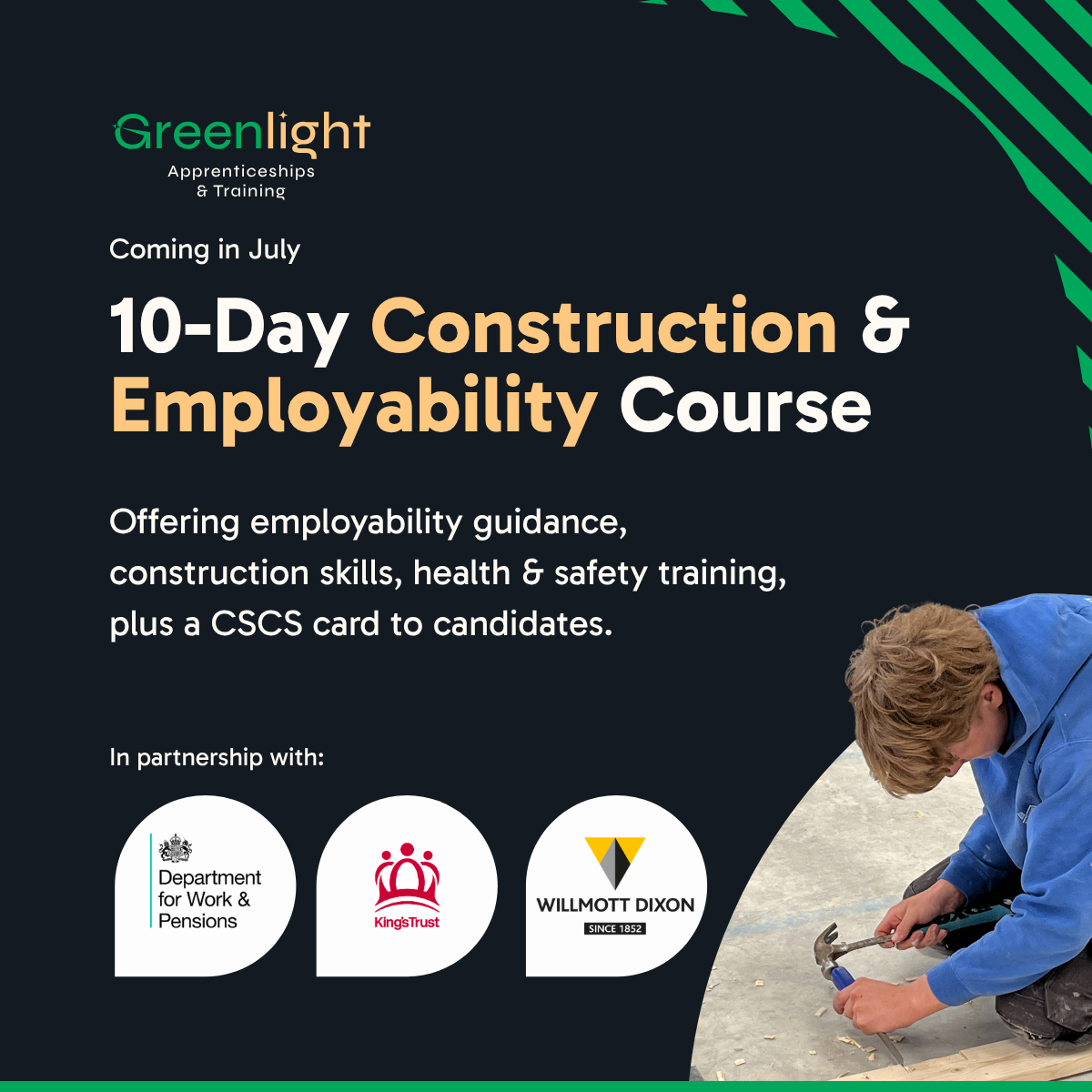 New Initiative with the King’s Trust, DWP &amp; Willmott Dixon 