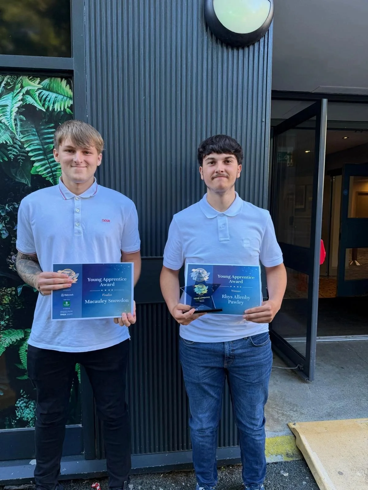 Celebrating Rhys &amp; Macauley at the Plymouth Youth Awards