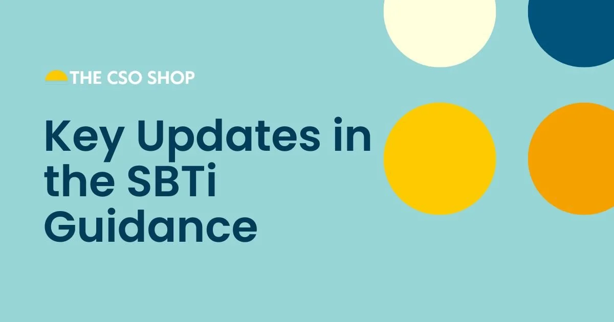Key Updates in the SBTi Guidance