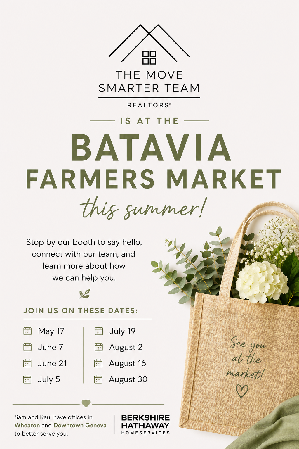 The Move Smarter Team Is Coming to the Batavia Farmers’ Market This Summer! 🍅🌽☀️