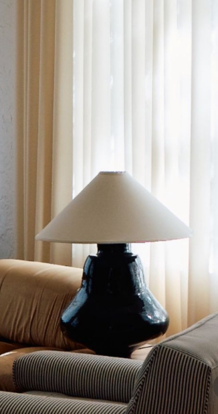 Big Black Table Lamp
