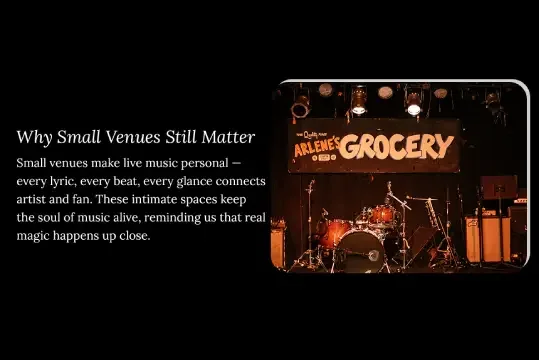 5 Small Venues Every Music Lover Should Experience (and One You Can Catch The Wonder Licks At Soon)