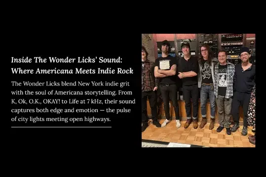 Inside The Wonder Licks’ Sound — How Americana and Indie Rock Collide at 7 kHz