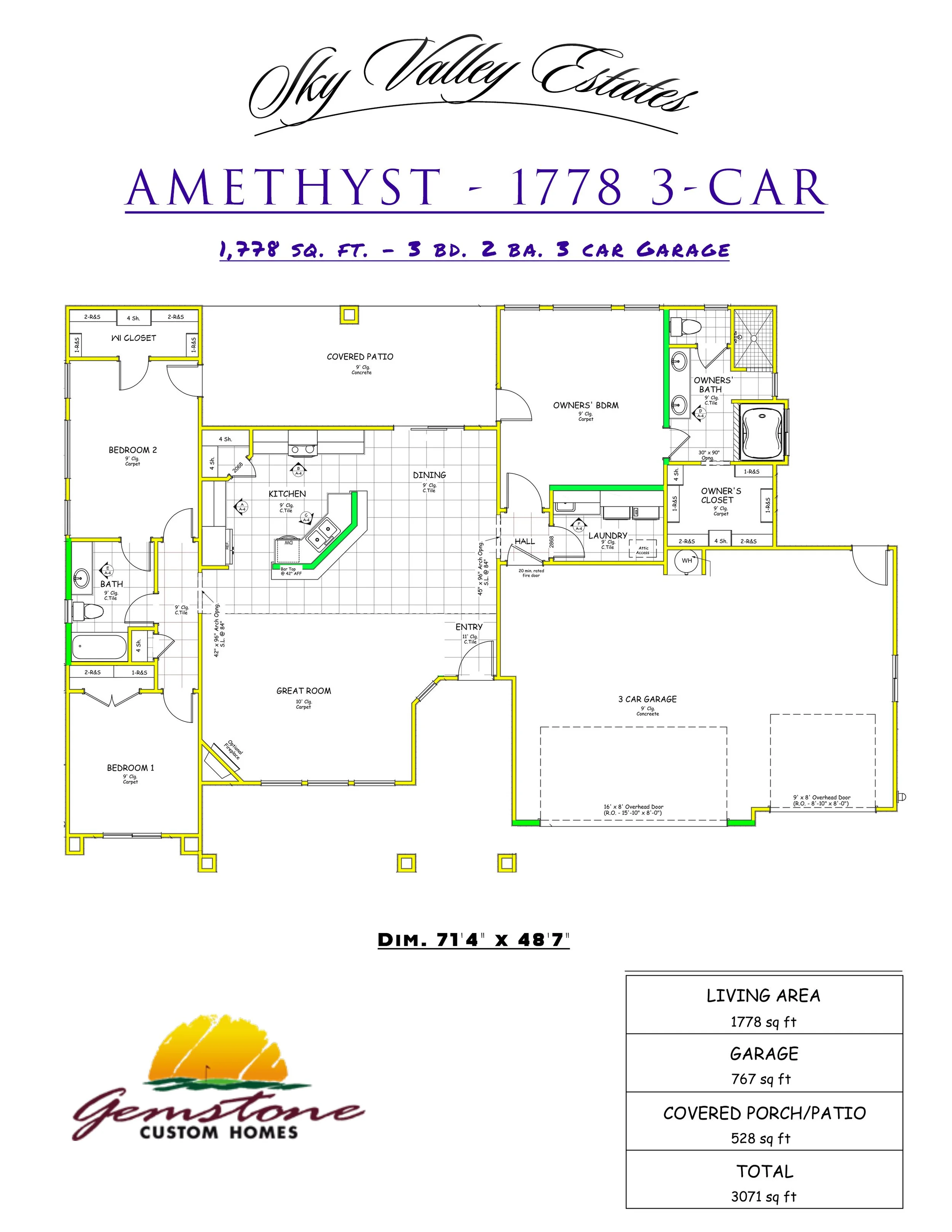 Amethyst 1778 3-car