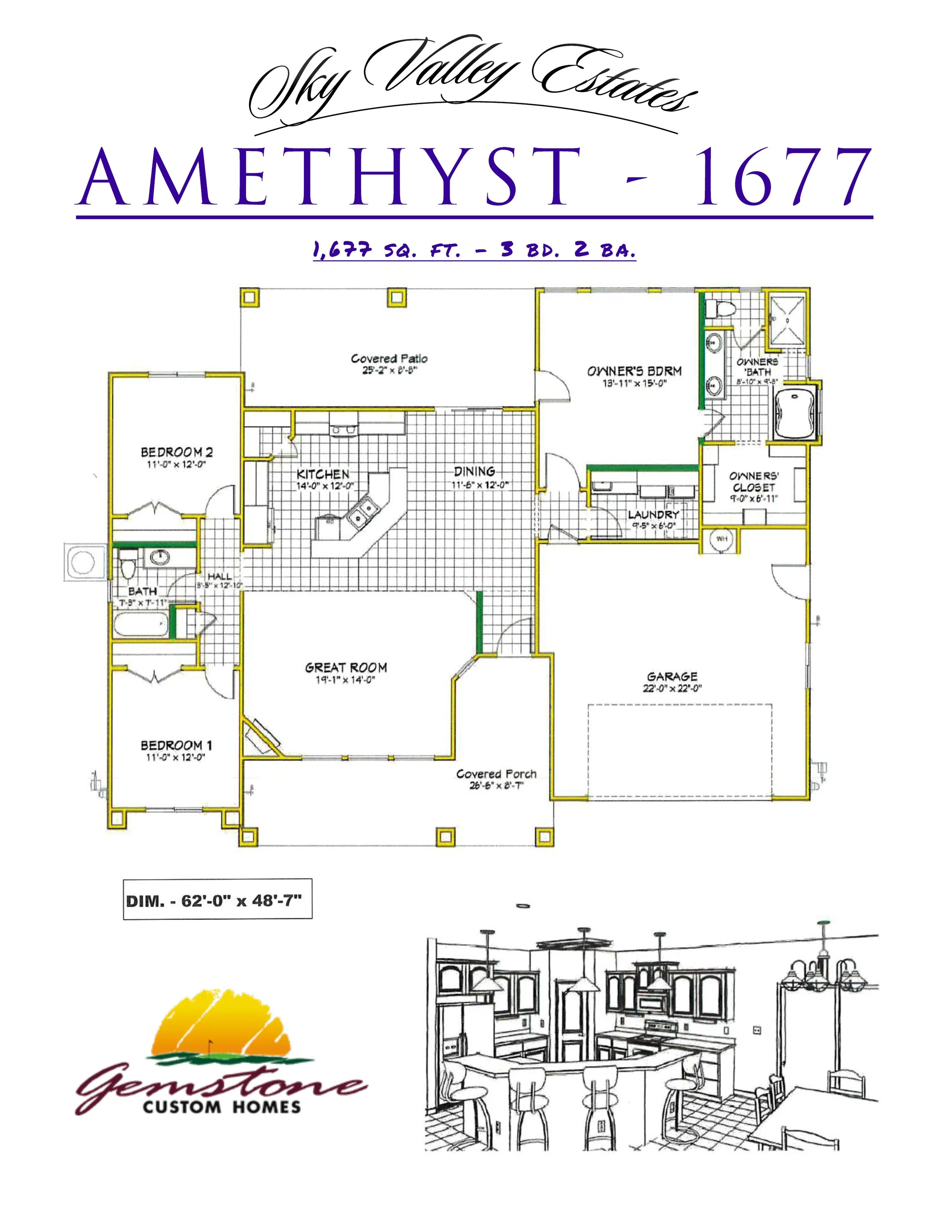 Floor Plan: Amethyst 1677