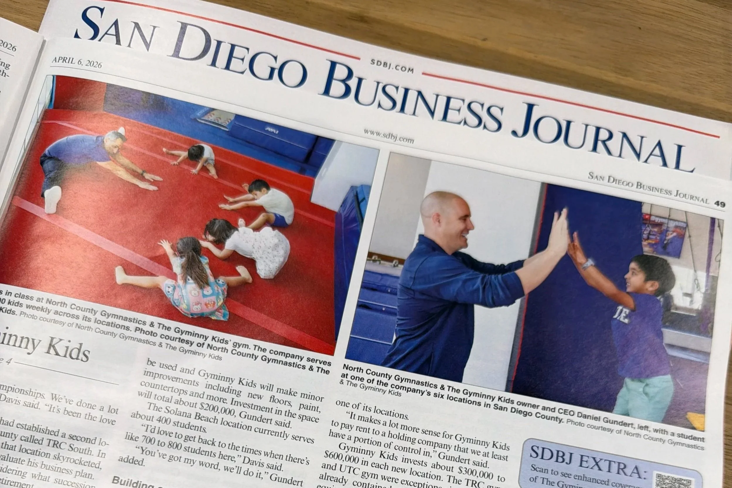 North County Gymnastics &amp; The Gyminny Kids In the News &amp; Media