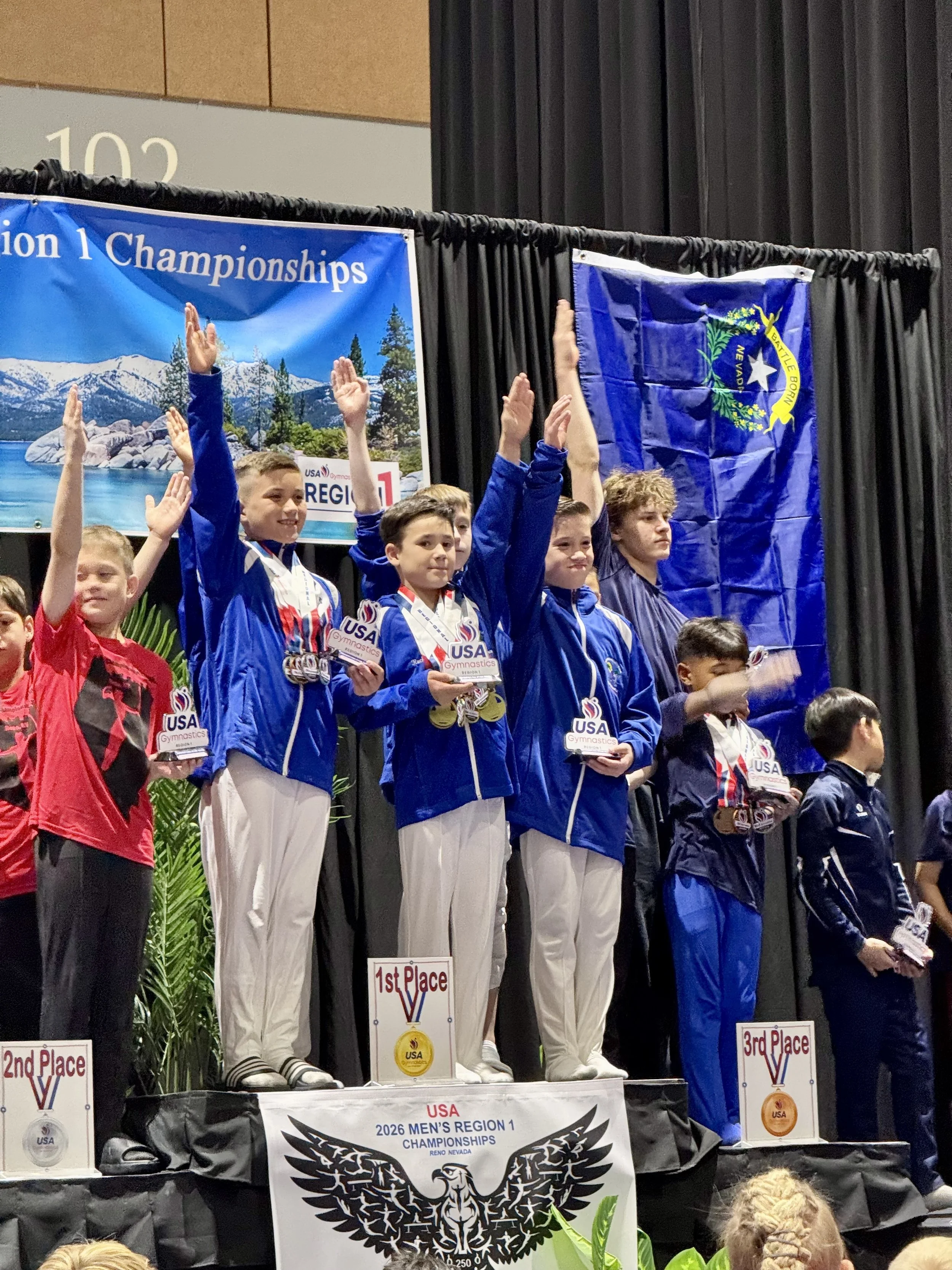 North County Gymnastics Boys Deliver Big Results at Region 1 Championships