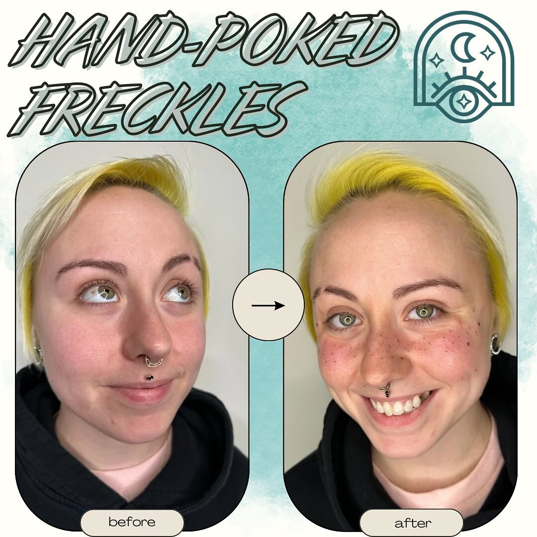 Calling all cuties! 🫶🏼🌞

Have you been drawing your freckles on day in and day out and want a more permanent solution?

Do you look back at pictures from a few years ago and mourn the loss of your sun-kissed freckles?

I&rsquo;m here and ready to 