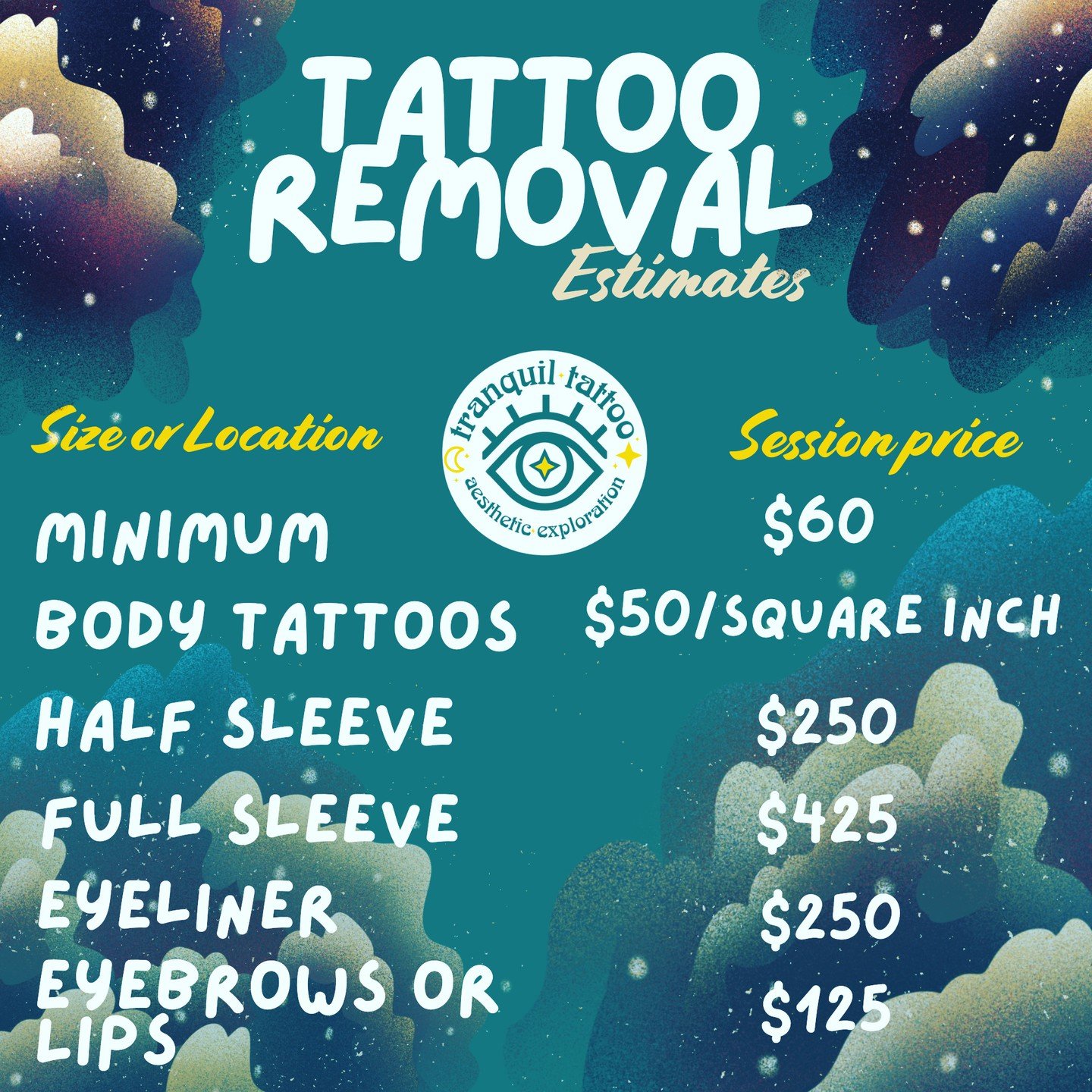 Hello friends! I have an updated price list for all &gt;NEW&lt; appointments starting May 1st 2024!

PLEASE NOTE! All of my clients who have started treatment or booked sessions prior to May 1st 2024 are LOCKED IN to the old pricing structure through