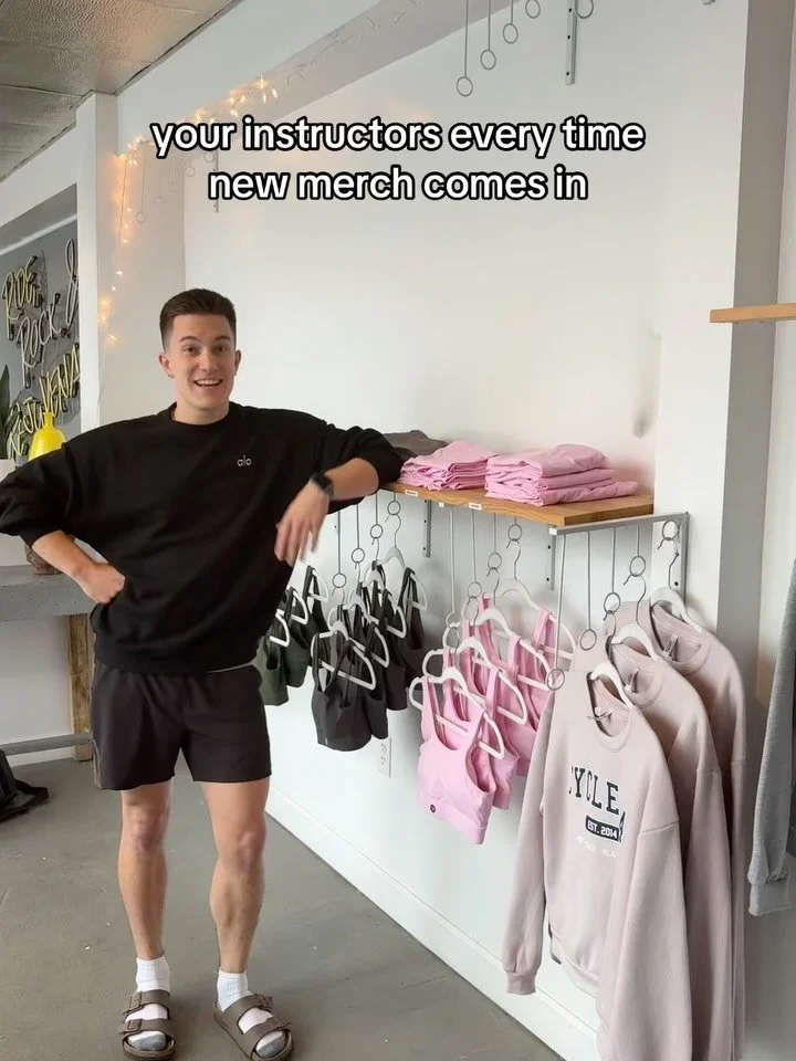 We caught you peeking 👀 

The most adorable Cycle614 clothing drop is here &amp; the material is amazinggg! 💫

Be sure to check out our matching sets and crewnecks the next time you wander into the lobby!