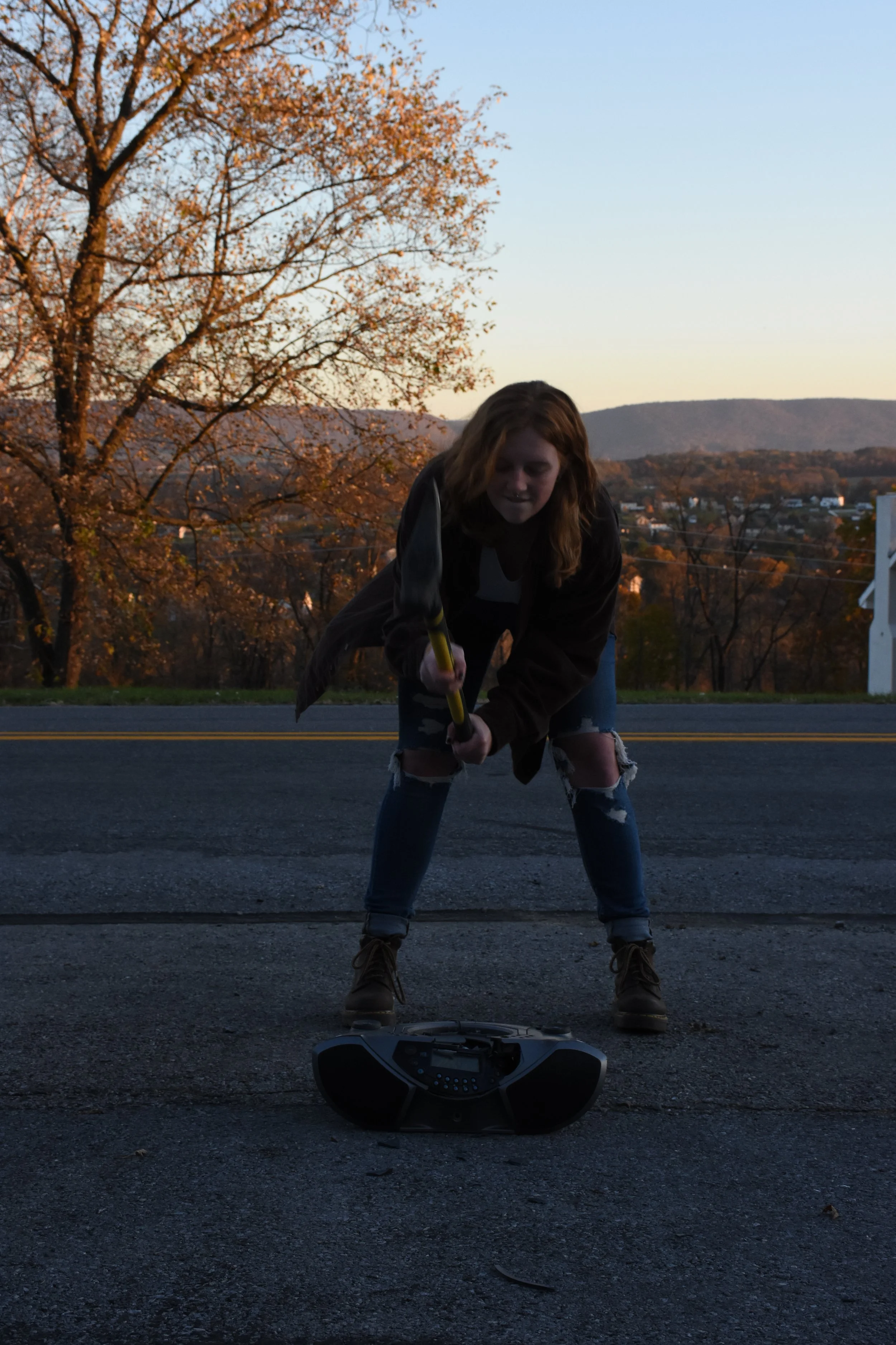 Me doing the dirty work