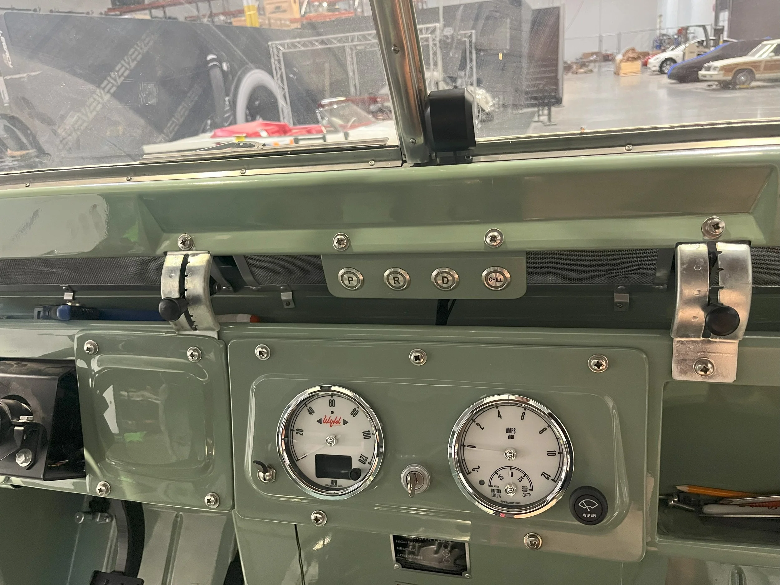Land Rover Series II: Mounted and Wired (all 12V Wiring Completed by Myself)