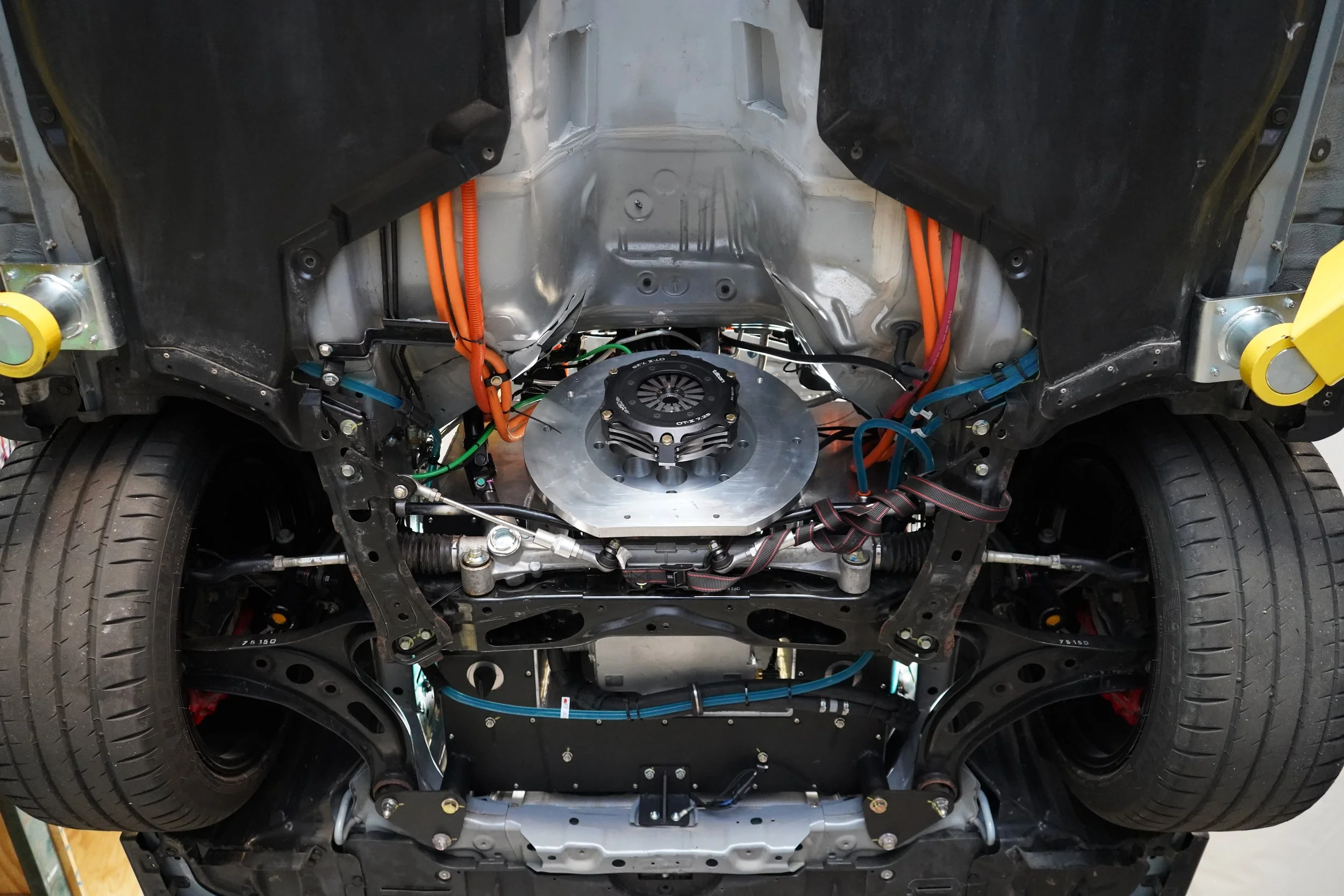 Adaptor Mounted to Motor and Installed in Vehicle