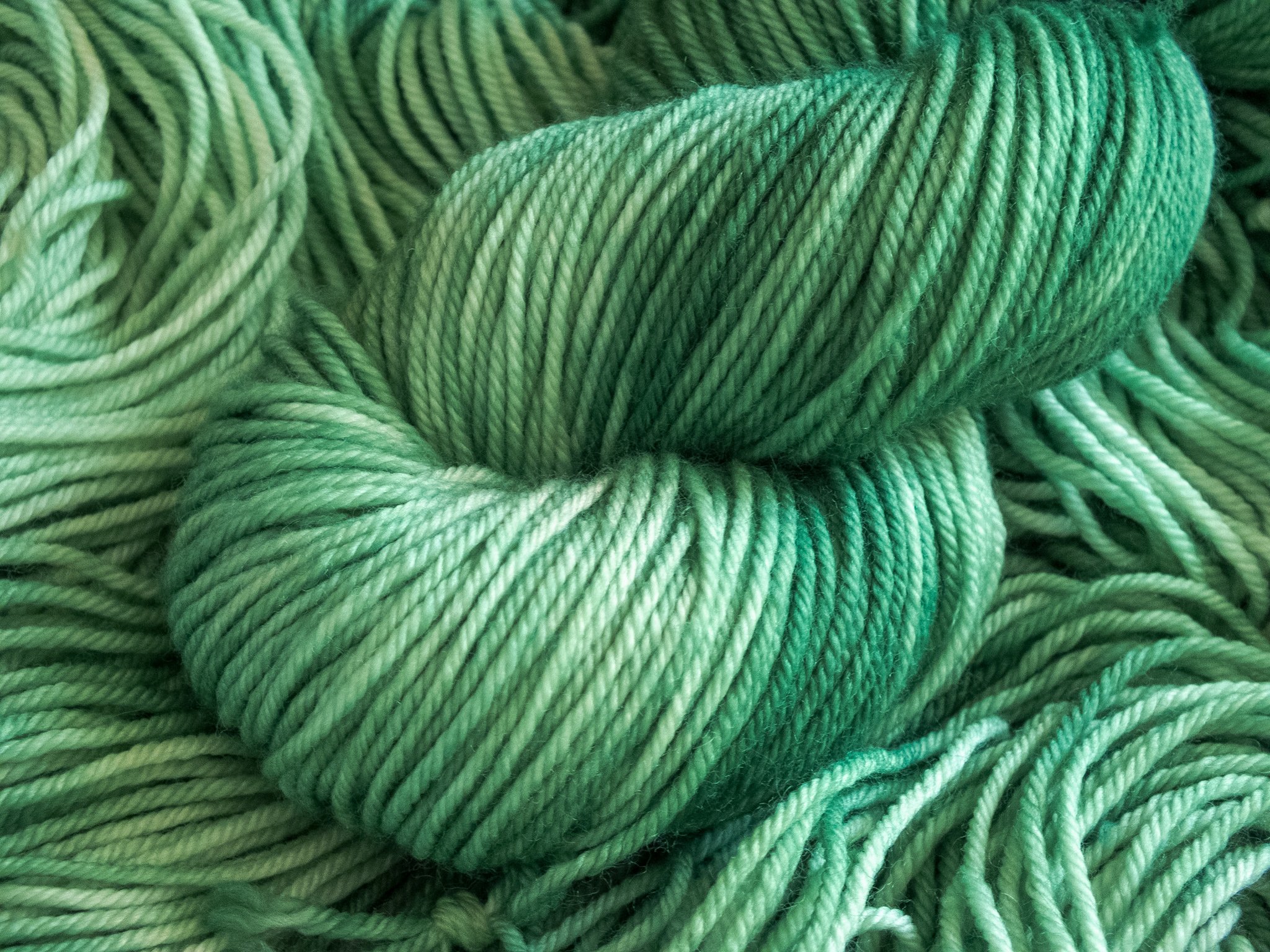 Sage || Green Tonal Hand Dyed Yarn || 50g Fingering Sock 75/25 Superwash  Merino Wool + Nylon