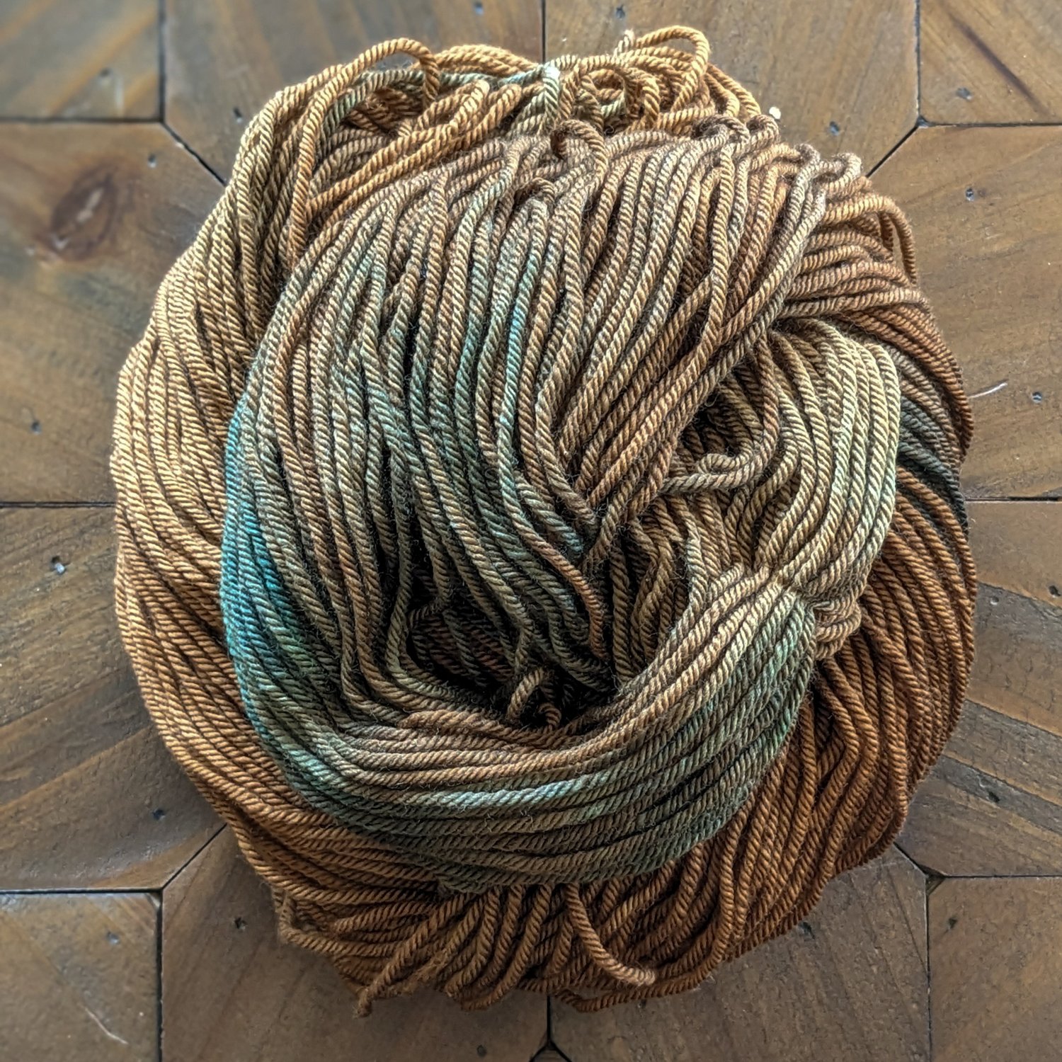 Hand Dyed, Worsted Weight, Nonsuperwash Peruvian Wool Yarn in Sunshine —  Dark Lake Fiber Art
